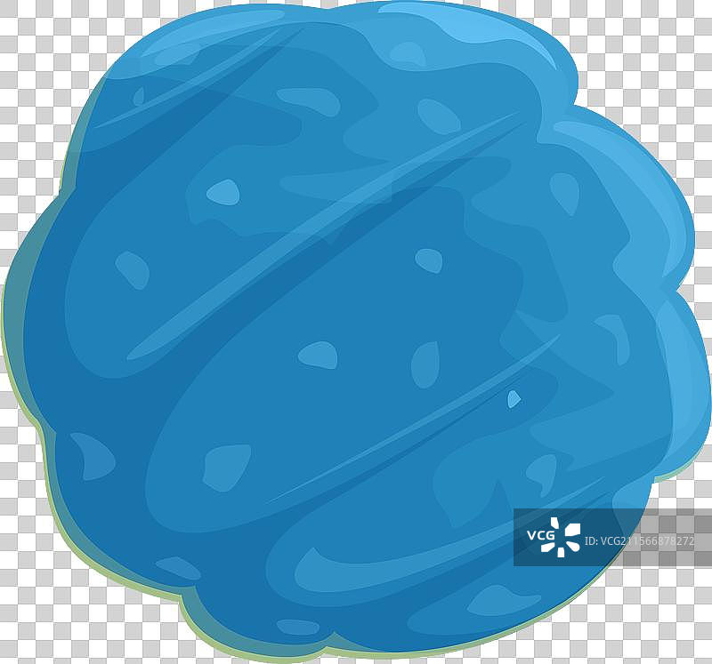 蓝色史莱姆滴落液体物质图片素材