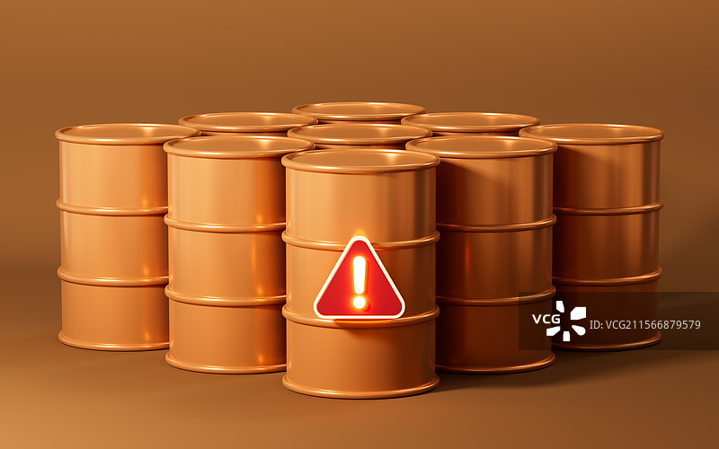 卡通汽油油桶油罐3D渲染图片素材