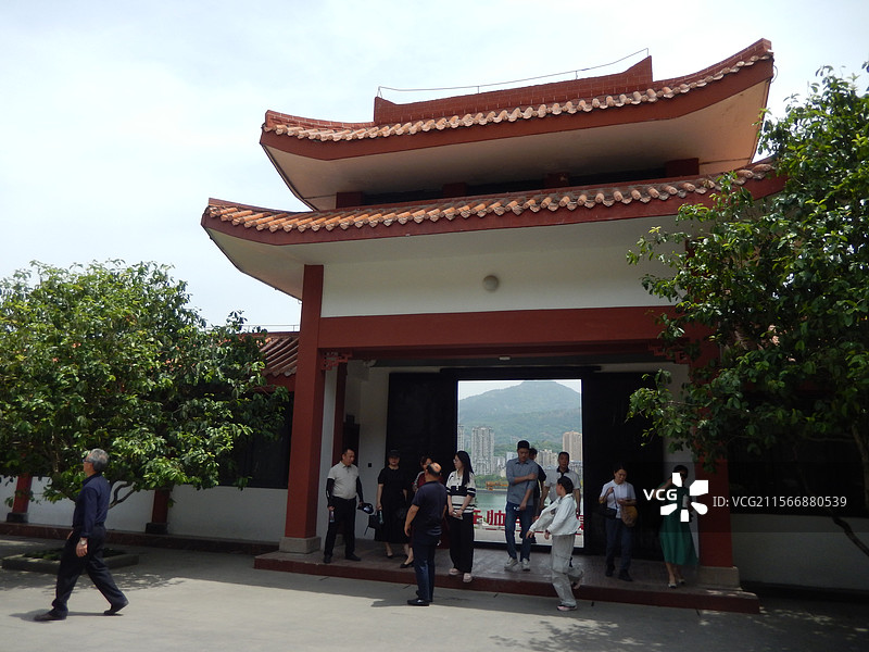 2025年5月重庆市开州区刘伯承同志纪念馆，位于开州区汉丰街道盛山公园内，于1990年12月奠基，图片素材