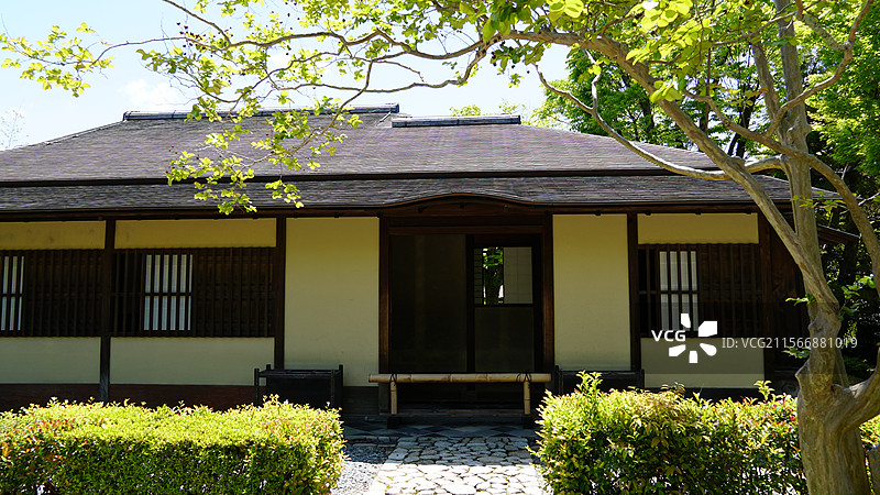 日本庭园 有乐苑 国宝茶室 如庵图片素材