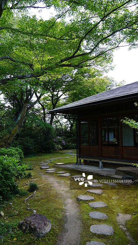 日本庭园 有乐苑 国宝茶室 如庵图片素材