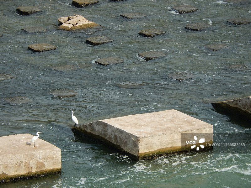 重庆开州区风雨廊桥国家水利部公布第十二批国家水利风景区名单，开县汉丰湖水利工程--水位调节坝在列图片素材