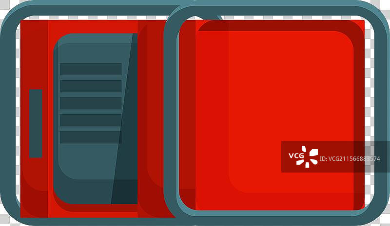 红色便携式燃气发电机提供紧急电源图片素材