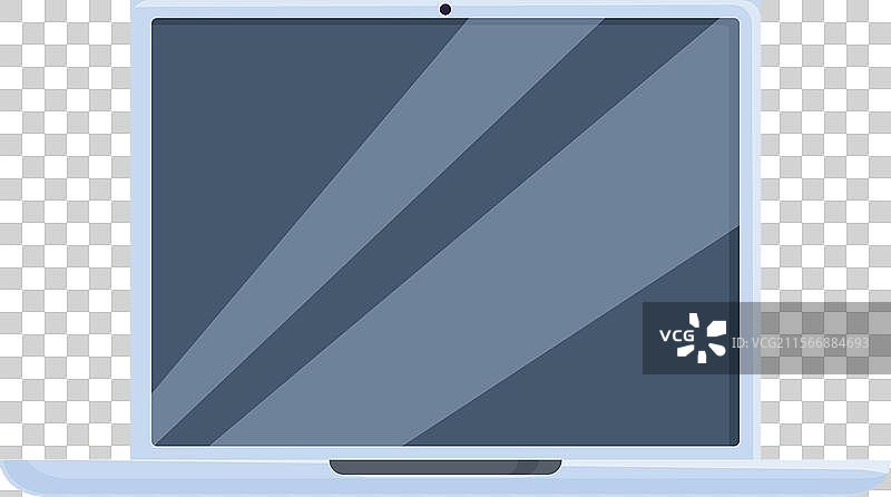 现代薄型笔记本电脑显示空白屏幕图片素材