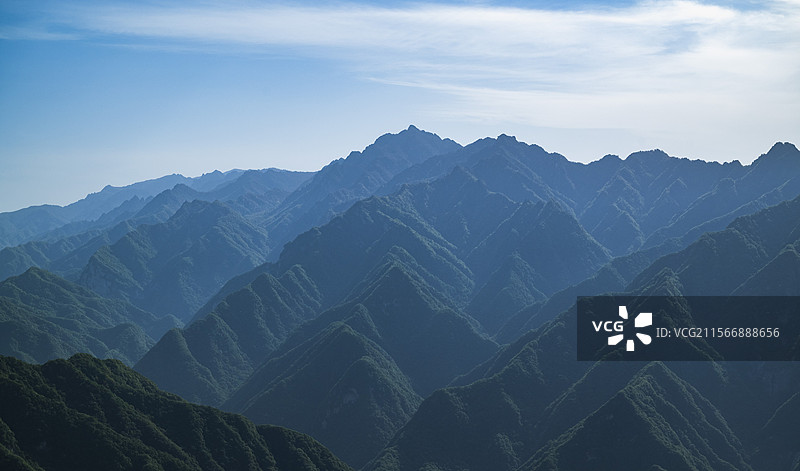 西安祥峪森林公园卧虎峰图片素材