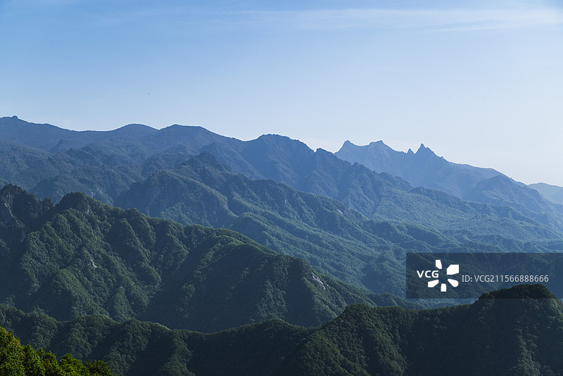 西安祥峪森林公园卧虎峰图片素材