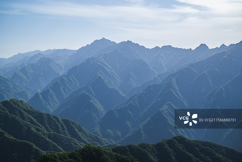 西安祥峪森林公园卧虎峰图片素材