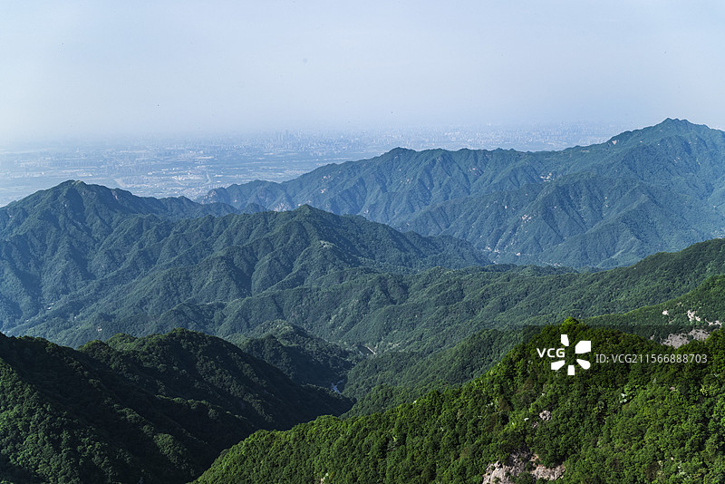 西安祥峪森林公园卧虎峰图片素材