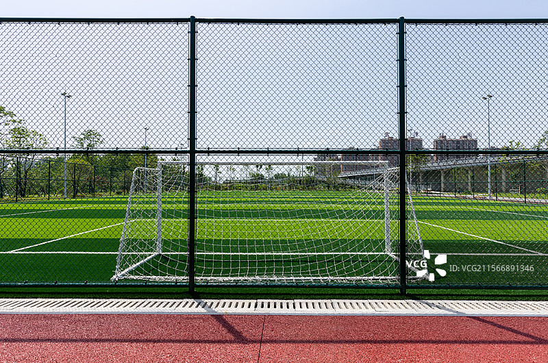 常德鼎城区江南体育公园足球场图片素材
