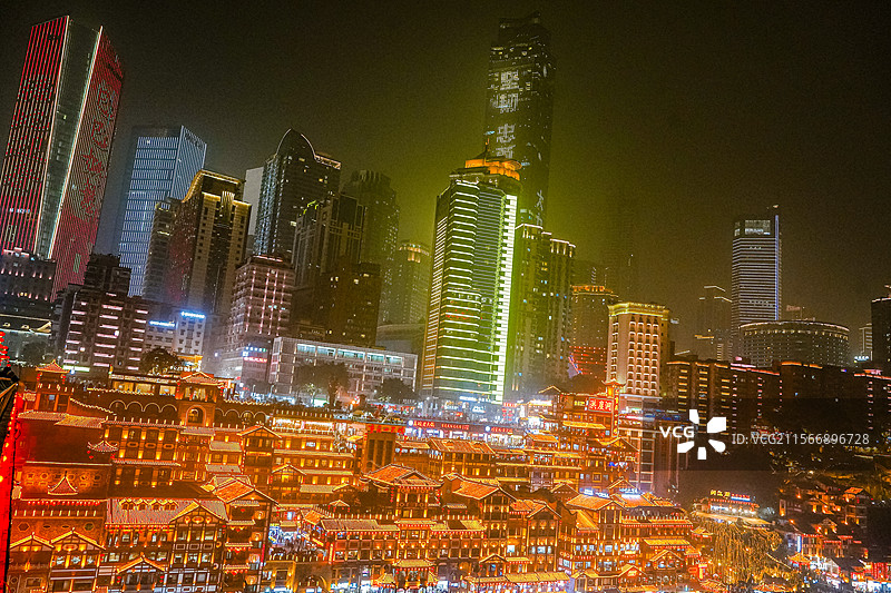 重庆-洪崖洞民俗风貌区图片素材