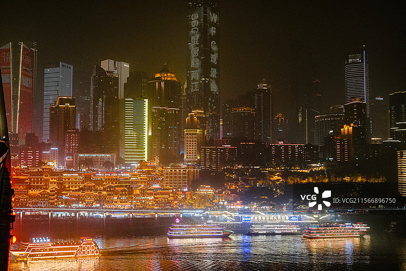 重庆-洪崖洞民俗风貌区图片素材