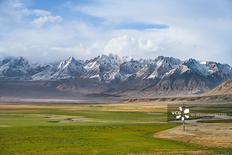 帕米尔高原塔县金草滩图片素材