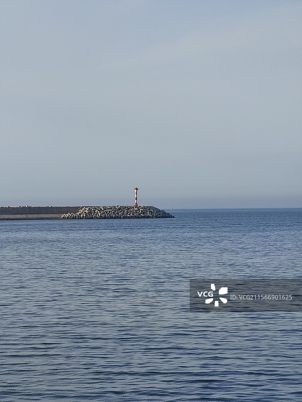 威海葡萄滩 灯塔 海洋图片素材