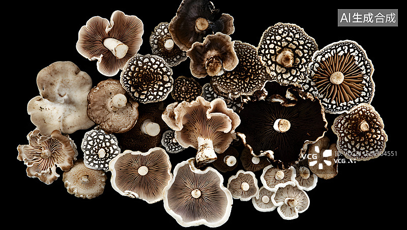 【AI数字艺术】各种蘑菇图片素材