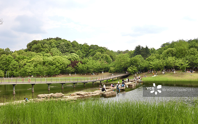 苏州高新区彩石湖公园图片素材