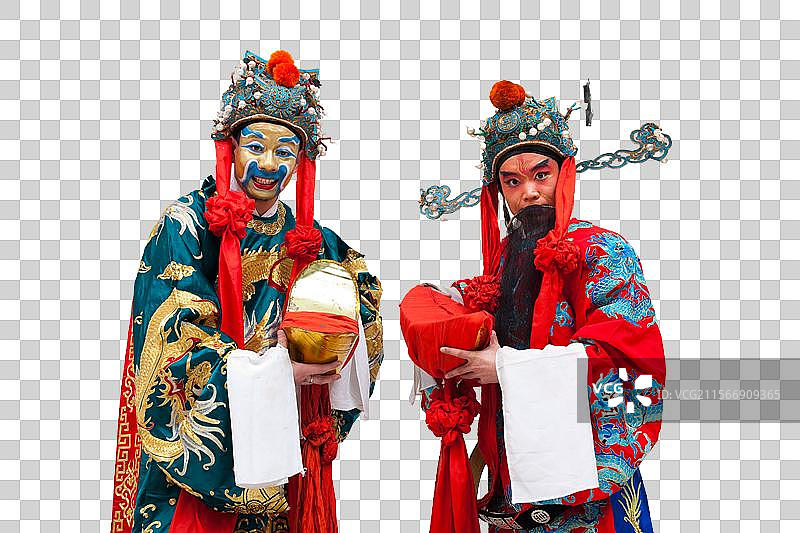 京剧文财神武财神图片素材
