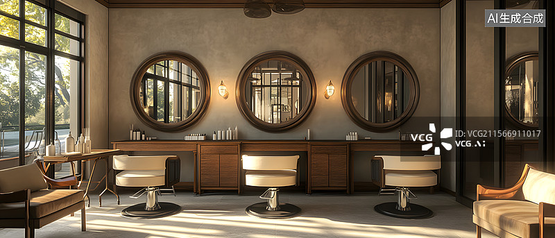 【AI数字艺术】高级 发廊图片素材