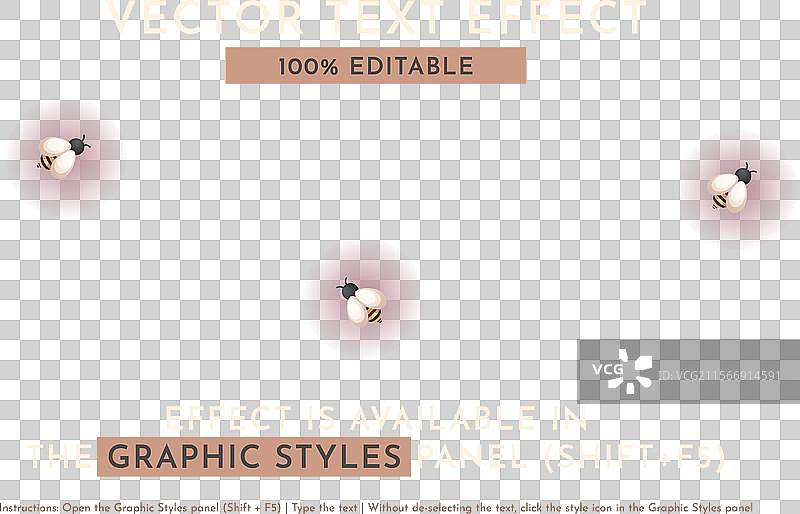 可编辑文本效果图形风格图片素材