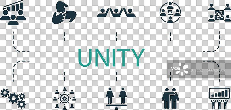 创意图标团队生产力图标集图片素材