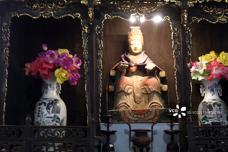 山东 荣成 赤山风景区  博物馆 天后  天上圣母  天妃娘娘   天妃  妈祖图片素材
