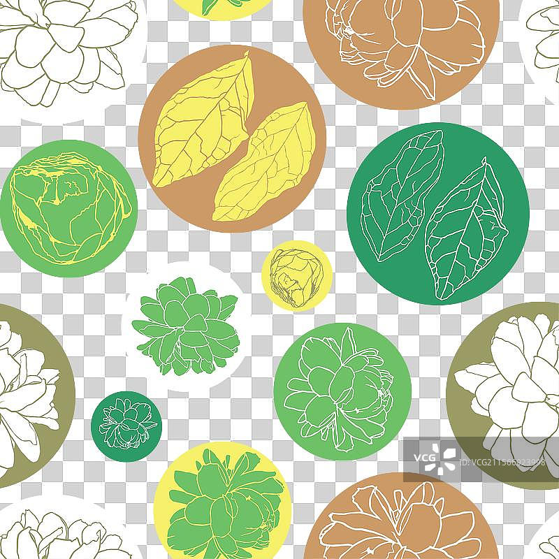 蓝色背景上装饰着圆圈图片素材