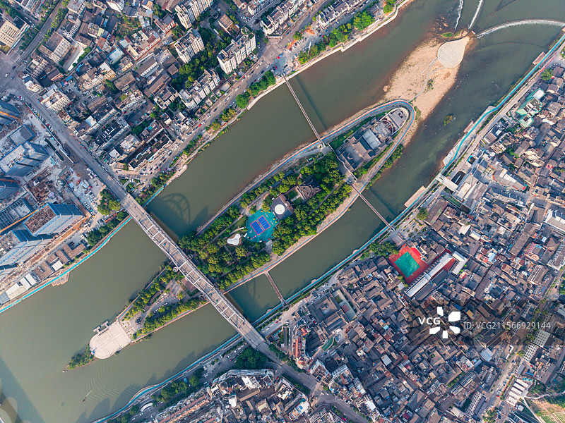 航拍浙江丽水市龙泉市图片素材