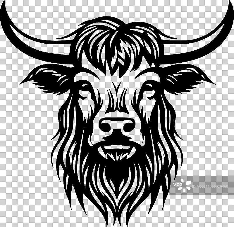 高地牛 - 极简风格的平面标志图片素材