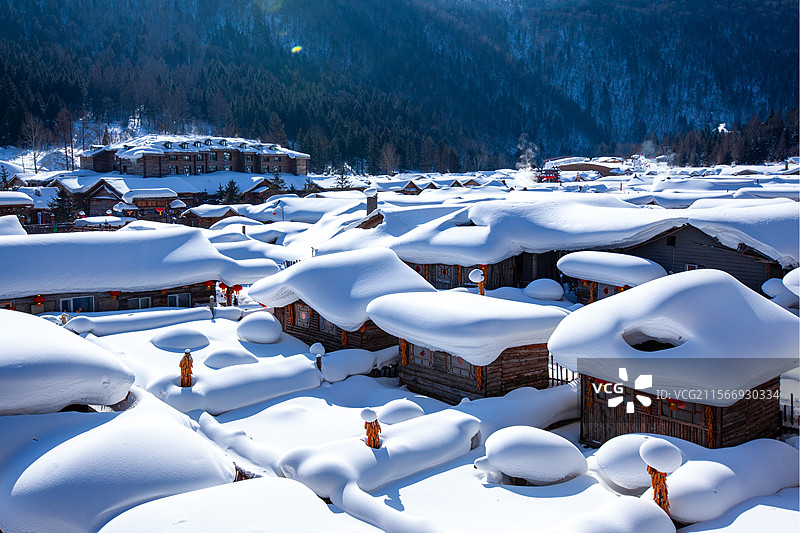 2018年2月的雪乡图片素材