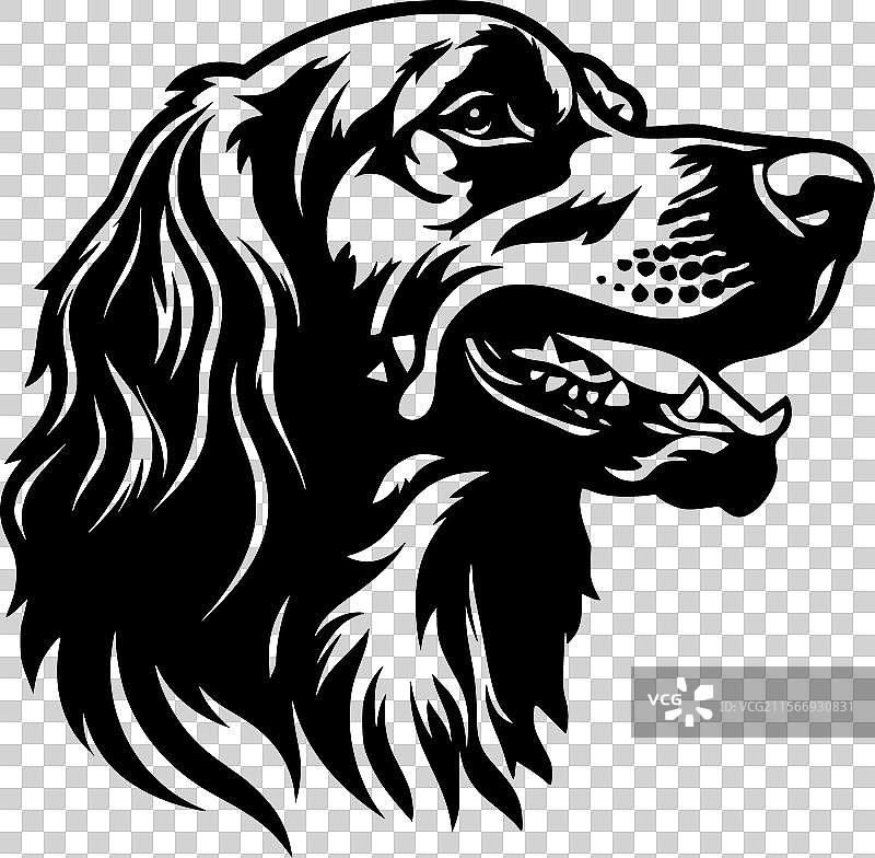 罗德西亚犬 - 黑白孤立图标图片素材