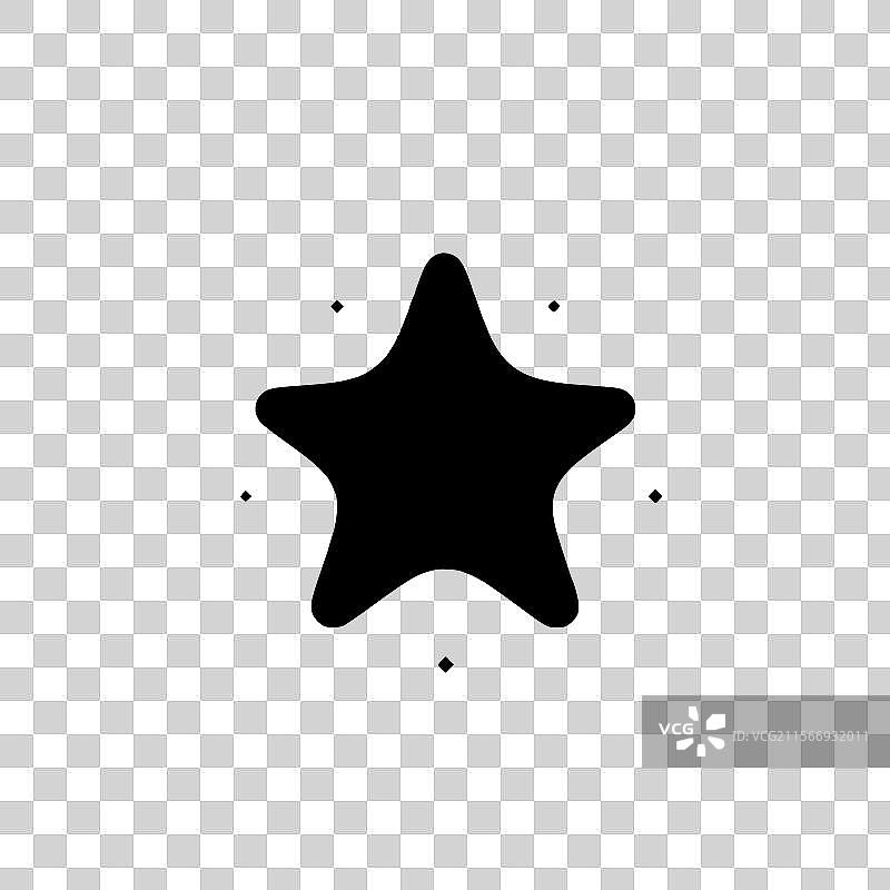 海星 - 黑白色图片素材