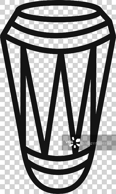 网络用的康加鼓图标集合图片素材