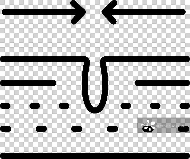 毛孔收缩轮廓图标收缩过程图片素材