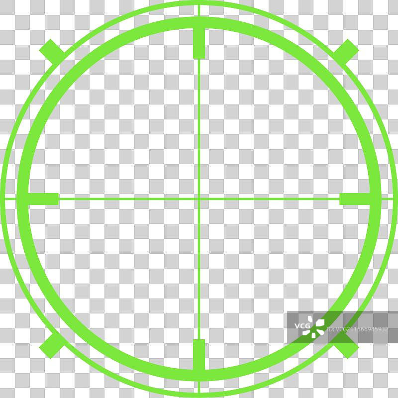 未来派卡通瞄准界面图片素材