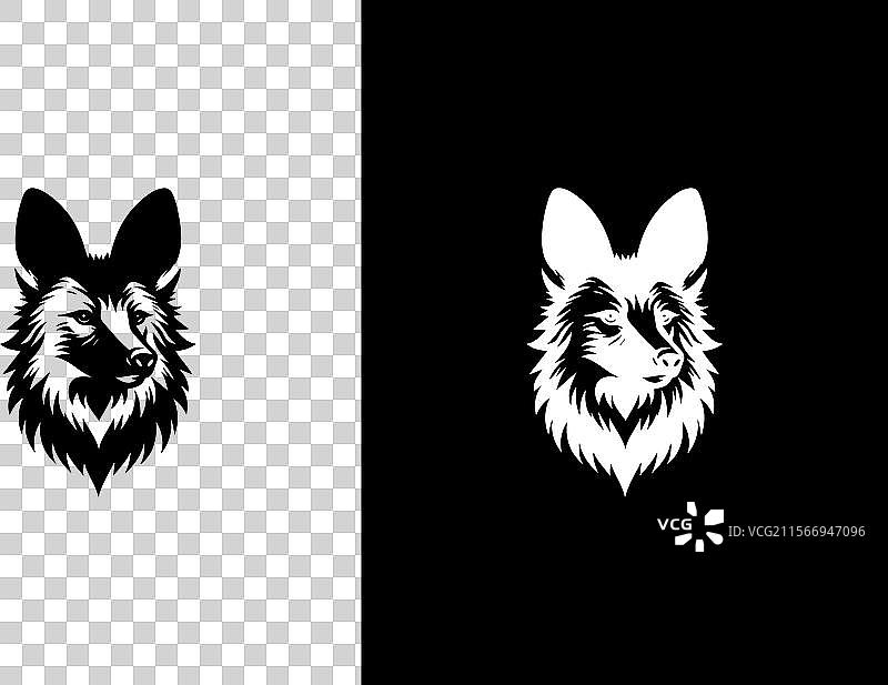 土狼的剪影图片素材