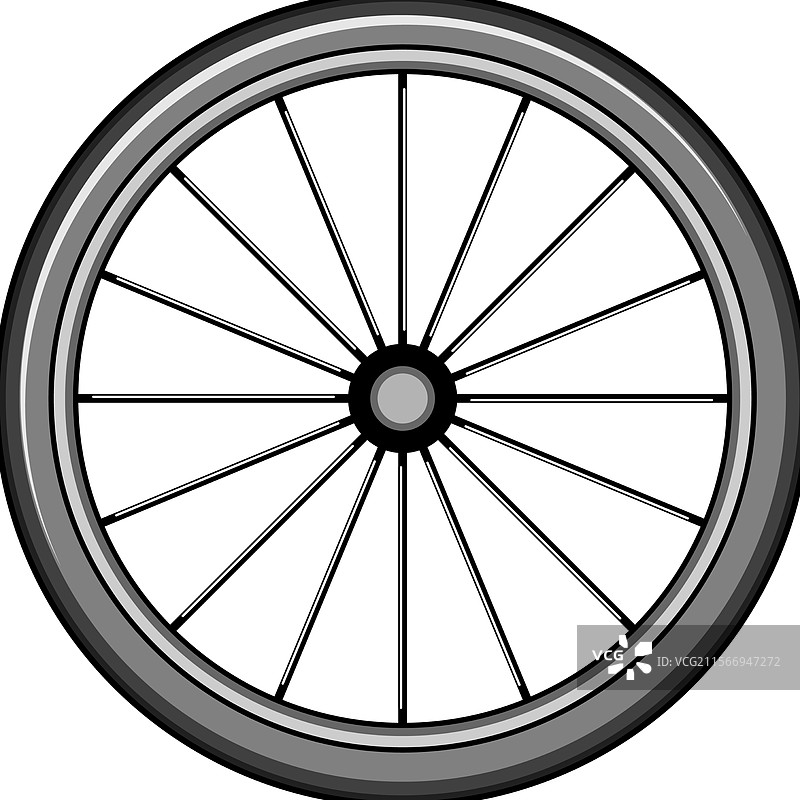 卡通自行车图形轮子图片素材