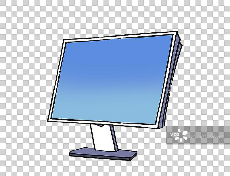 电脑显示器手绘元素图片素材