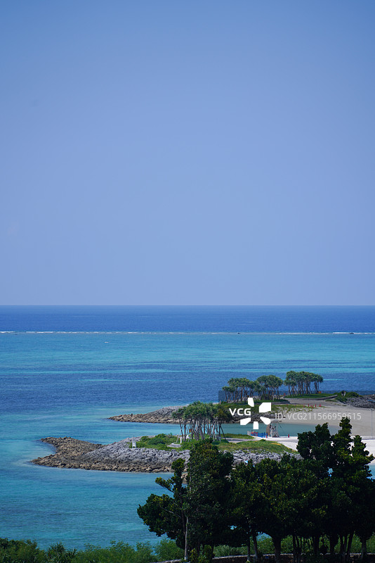 日本国冲绳县国头郡本部町海洋博公园旅游目的地美丽海水族馆图片素材