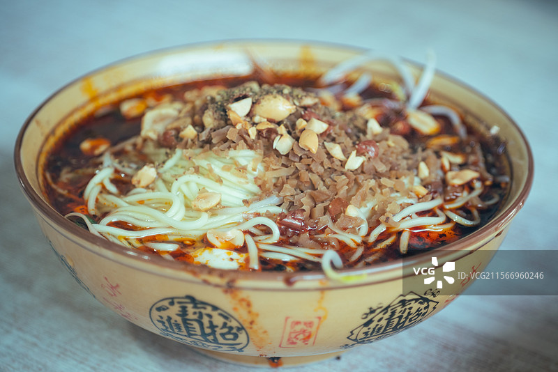 四川杂酱面 小面 豆花面图片素材