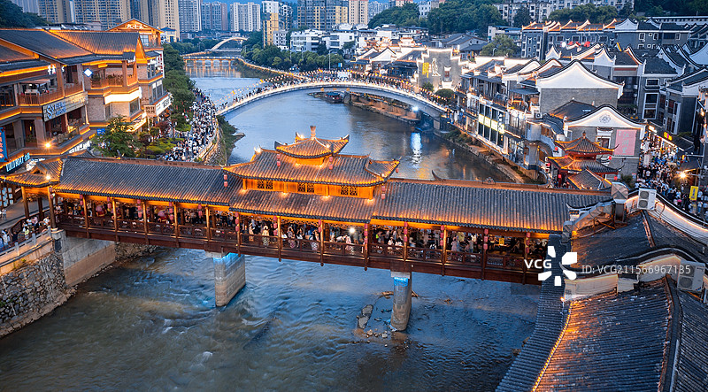 郴州裕后街夜景图片素材