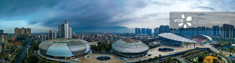 来宾市 兴宾区 盘古大道 平西村 城市 航拍图片素材