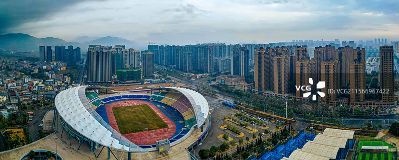 来宾市 兴宾区 盘古大道 平西村 城市 航拍图片素材