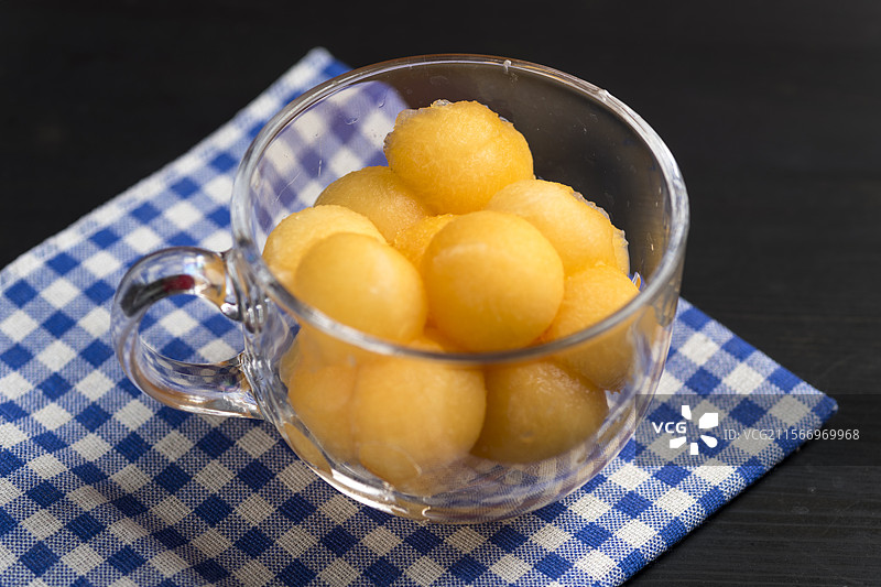 哈密瓜球图片素材