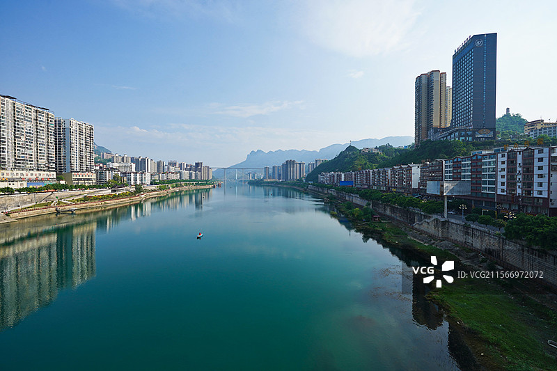 贵州思南县 城市风景图片素材