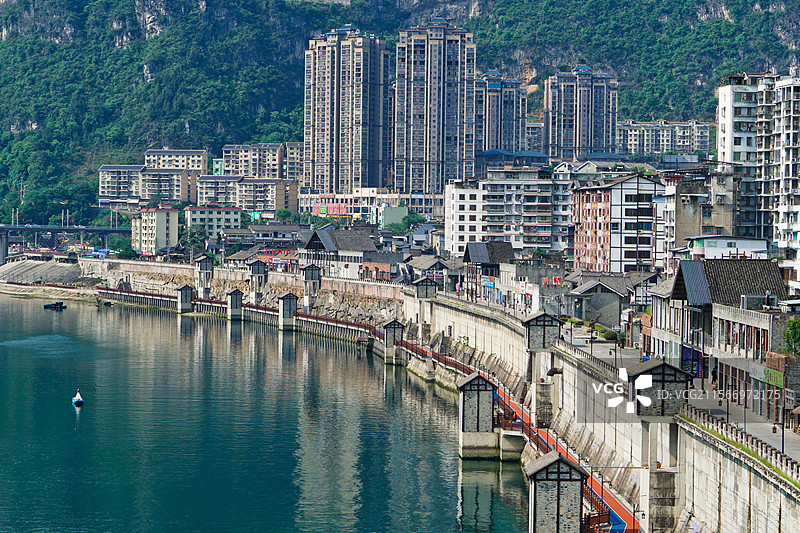 贵州思南县 城市风景图片素材