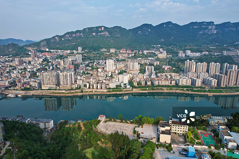 贵州思南县 城市风景图片素材