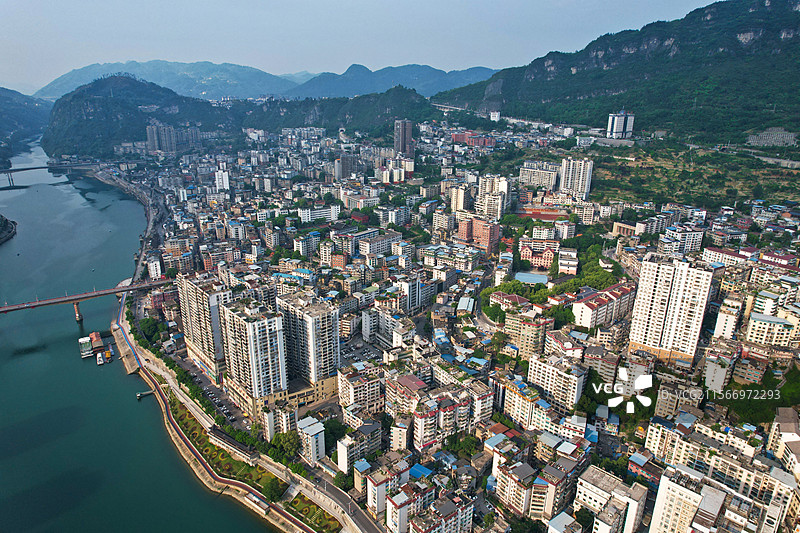 贵州思南县 城市风景图片素材