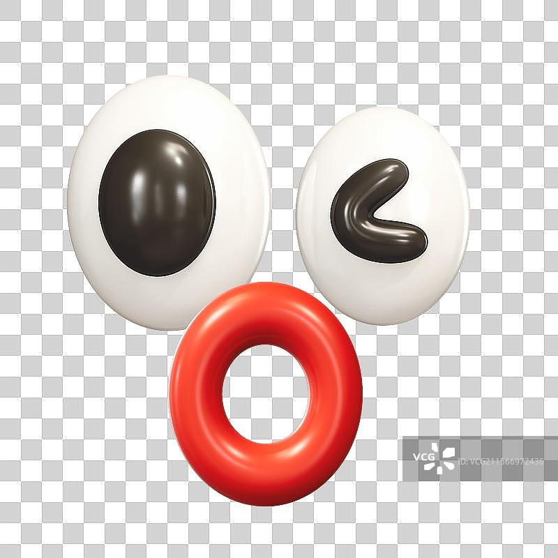 趣味表情笑脸3D卡通插画元素图片素材