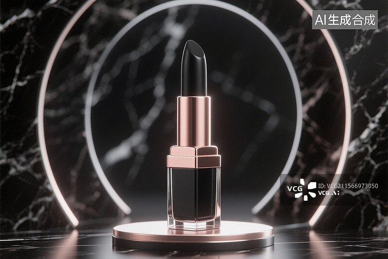 【AI数字艺术】黑色口红图片素材