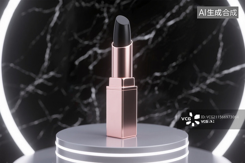 【AI数字艺术】黑色口红图片素材