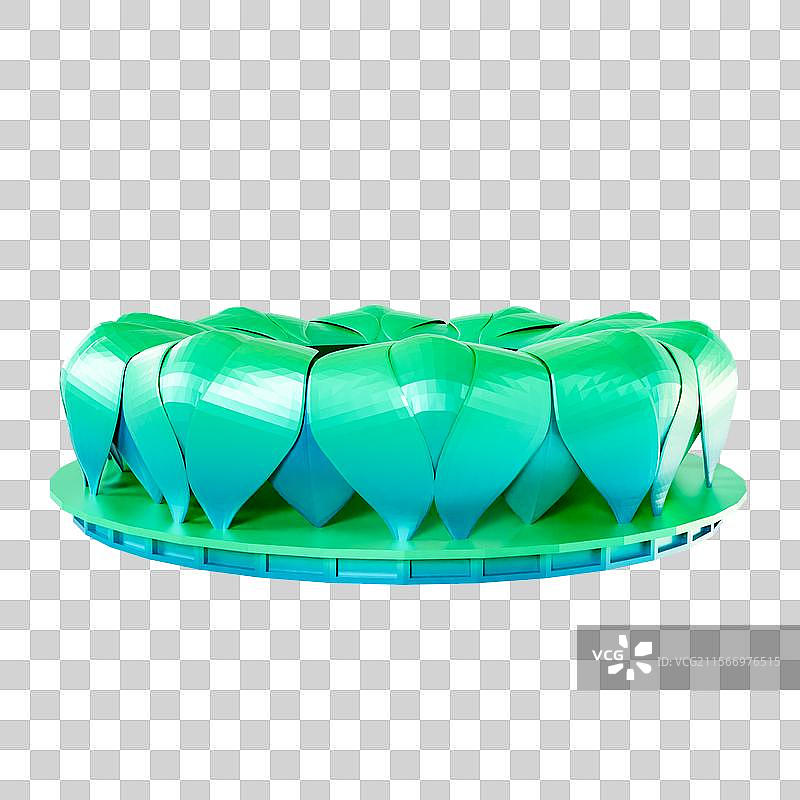 3D渲染的杭州奥体中心主体育馆杭州城市建筑元素图片素材